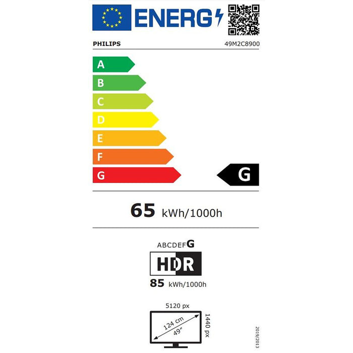 Philips Evnia 49M2C8900, 48.8" Curved 1800R QD-OLED, 5120x1440@240Hz, 0.03 GtG, Brightness 1000, 1000000:1, DCR 80M:1, Adaptive Sync, FlickerFree, Low Blue Mode, 7.5Wx4+DTS, Tilt, Height Adjust, Swivel, 2xHDMI, DP, USB hub