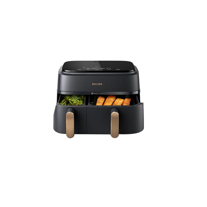 Philips Airfryer 3000 Series Dual Basket NA35200, 9L Black EU