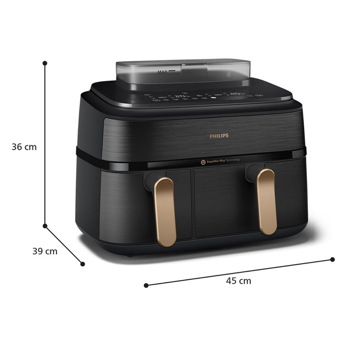 Philips Airfryer 5000 Series NA552/00, 9L Black / Gold EU