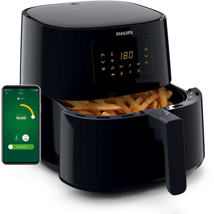 Philips Essential HD9280/70 fryer Single 6.2 L 2000 W Deep fryer Black, Silver