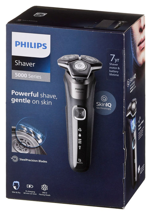 Philips SHAVER Series 5000 S5887/10 Wet and dry electric shaver and soft pouch