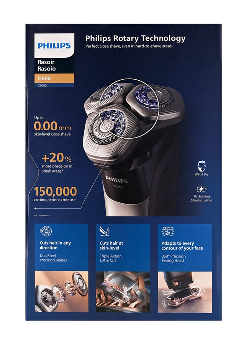 Philips i9000 X9002 Wet & Dry Electric Shaver with SkinIQ