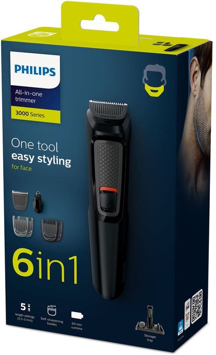 Philips MULTIGROOM Series 3000 MG3711/15 hair trimmers/clipper Black Nickel-Metal Hydride (NiMH)