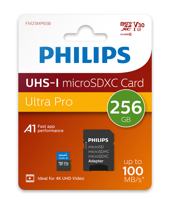 Philips Micro SDXC 256 GB Class 10, UHS-I U3