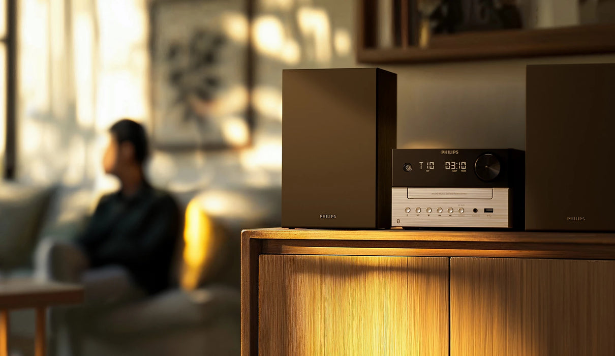 PHILIPS Micro music system TAM3205 Bluetooth CD MP3-CD USB FM 18 W
