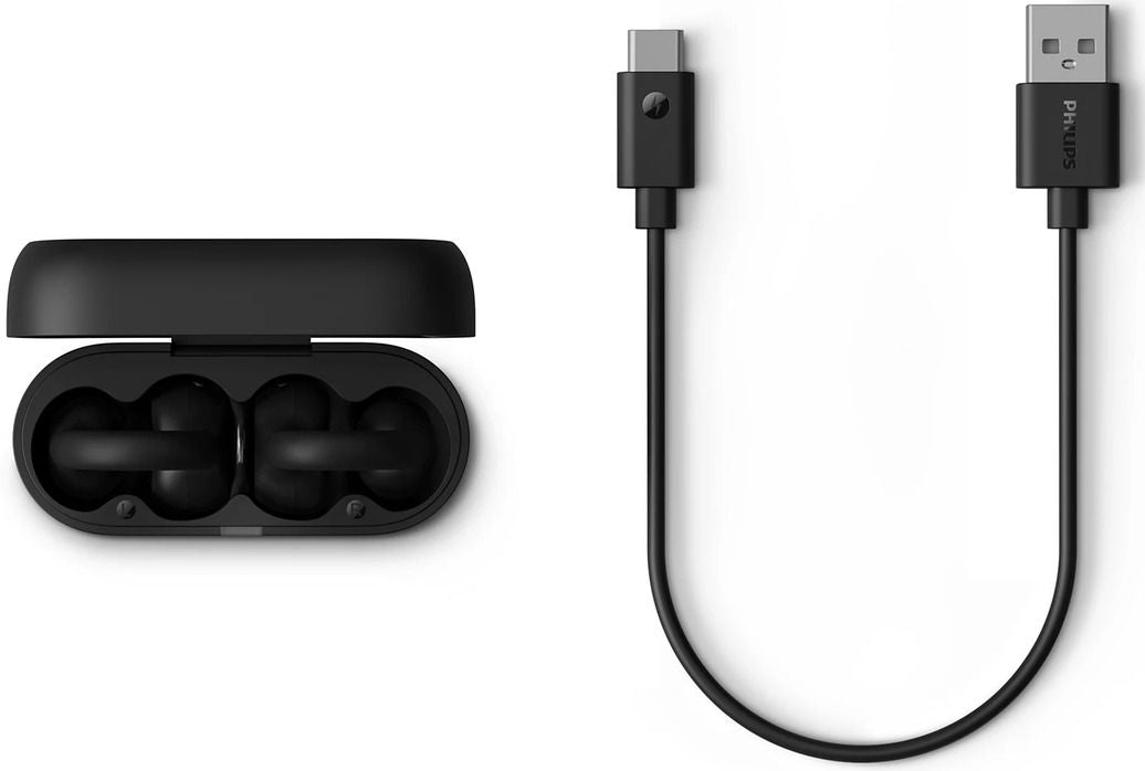 PHILIPS Bluetooth Open-Ear Headphones up to 28 hours playtime black