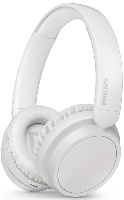 PHILIPS Wireless On Ear Headphone with mic 40mm drivers/closed-back white