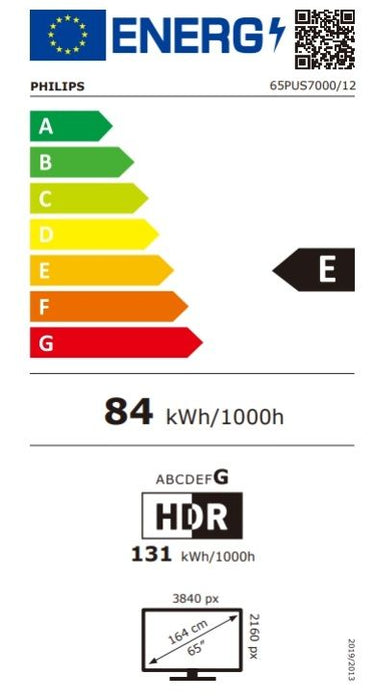 TV PHILIPS 65PUS7000/12, 65" (164 cm), LED 4K Ultra HD, Smart TV, Titan OS