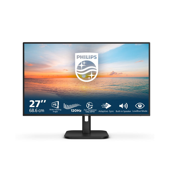 Philips 27E1N1200A, 27" IPS WLED, 1920x1080@120Hz, 4ms GtG, 1ms MPRT, 300cd m/2, 1500:1, Mega Infinity DCR, Adaptive Sync, FlickerFree, LowBlue Mode, 2Wx2, Tilt, D-SUB, HDMI, DP