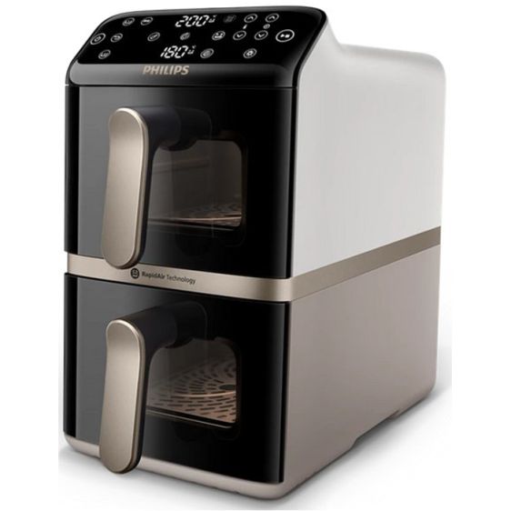 Deep fryer PHILIPS Airfryer 4000 Series NA462/80, double basket, 10 l