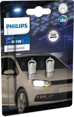 PHILIPS ULTINION PRO3100SL W5W 6000K LED 0,74W 12V CARTON BLISTER X2 PCS