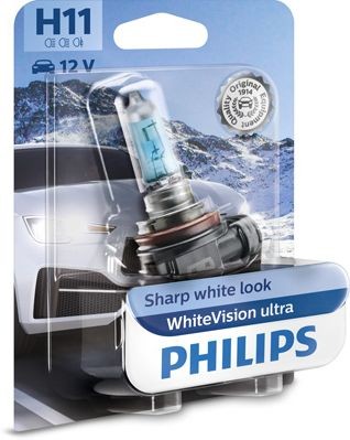 PHILIPS WHITEVISON ULTRA H11 5000K 55W 12V CARTON BLISTER 1 PCS