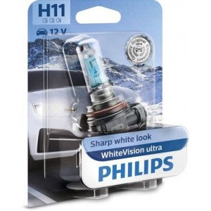 PHILIPS WHITEVISON ULTRA H11 5000K 55W 12V CARTON BLISTER 1 PCS