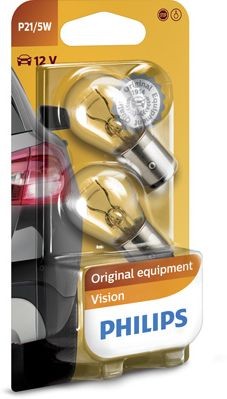 PHILIPS PREMIUM P21/5W 3200K 5W/21W 12V CARTON BLISTER X2 PCS