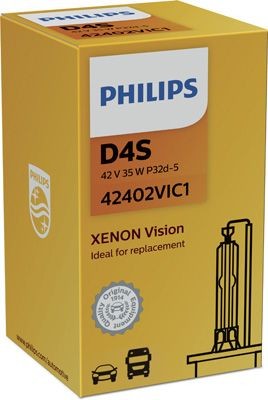 PHILIPS VISION D4S 4400K 35W 42V CARTON BOX 1 PCS