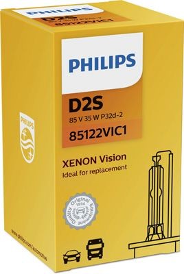 PHILIPS XENON VISION D2S 4400K 85W/35W 85V CARTON BOX 1 PCS