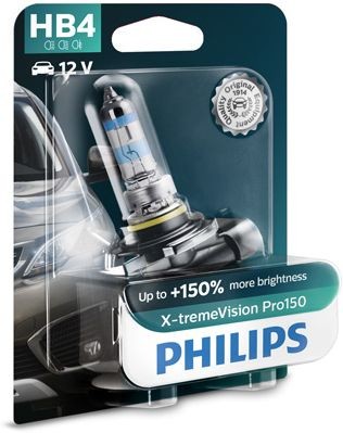 PHILIPS X-TREMEVISION PRO150 HB4 3400K 60W 12V CARTON BLISTER 1 PCS