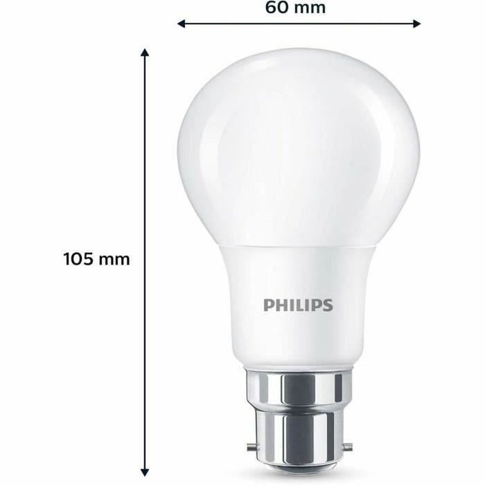 LED lamp Philips 60 W Matt Soft green F 8 W 60 W B22 3 Units (2700 K)