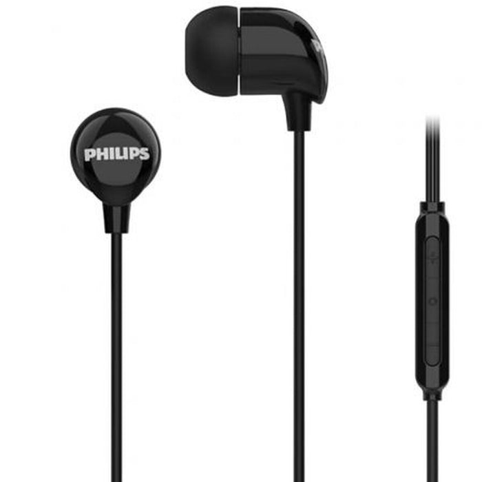 PHILIPS In-ear headphones with mic 8.6mm drivers black
