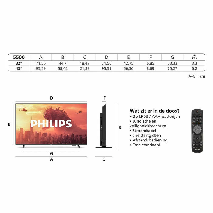 Smart TV Philips 32PHS5500 HD 32" LED