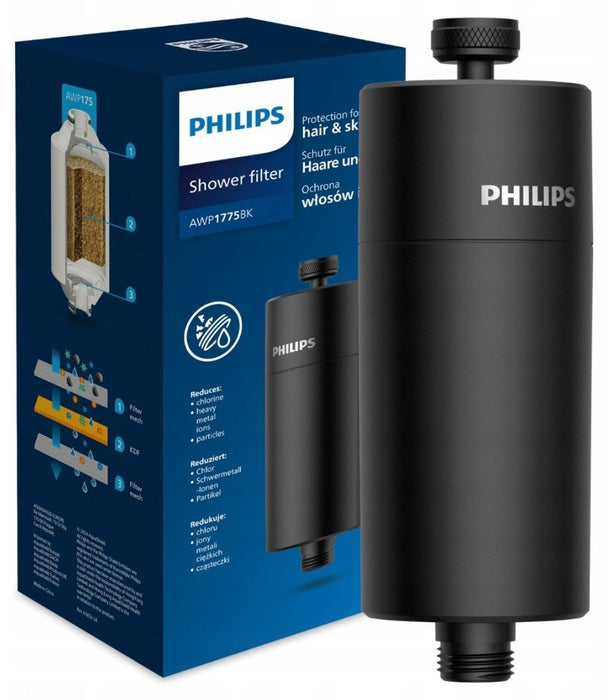 Shower filtration system PHILIPS AWP1775BK/10