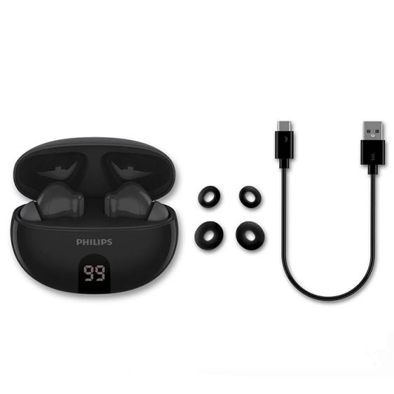 Wireless headphones with microphone PHILIPS TAT2520BK/00