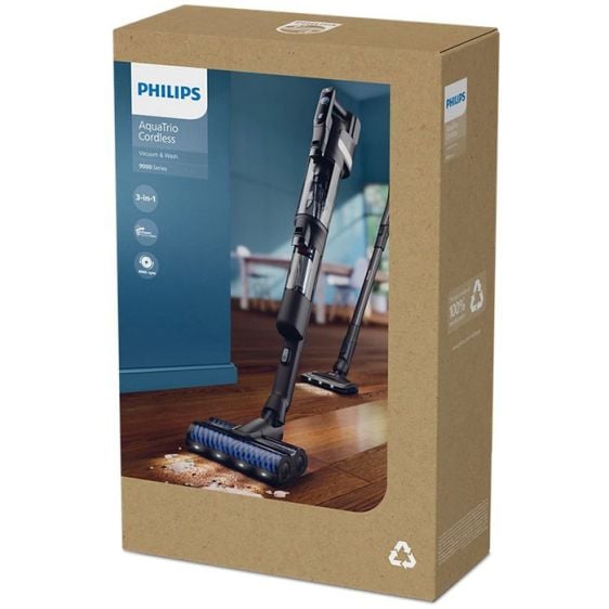 Vacuum cleaner PHILIPS AquaTrio Cordless XW9465/11, 2 batteries