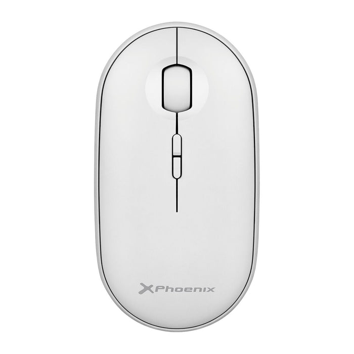 Optical Wireless Mouse Phoenix White 1600 dpi (1 Unit)