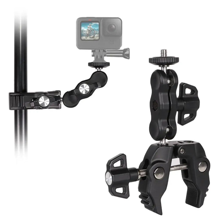 Phone and sports camera holder with clamp - Photo accessories<<<HurtelXML