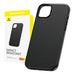 Phone Case for iPhone 15 Pro Baseus Fauxther Series (Black) - Protective cases for smartphones<<<Cases<<<GSM