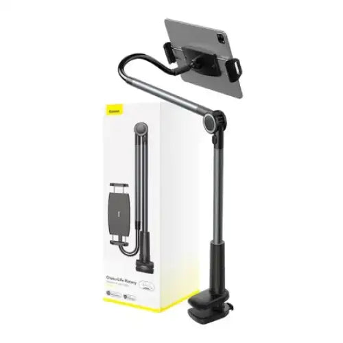 Phone / tablet rotary clip holder Baseus Otaku Life Rotary Pro (gray) - Bases and stands<<<stands<<<tripods<<<Selfie