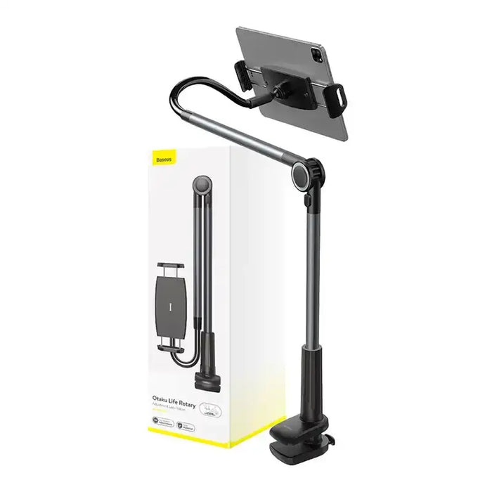 Phone / tablet rotary clip holder Baseus Otaku Life Rotary Pro (gray) - Bases and stands<<<stands<<<tripods<<<Selfie