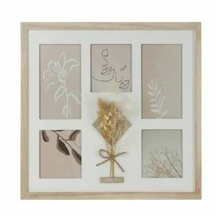 Photo frame DKD Home Decor 39 x 1,2 x 33 cm Crystal Natural Shabby Chic - Декорация и Осветление<<<Дом