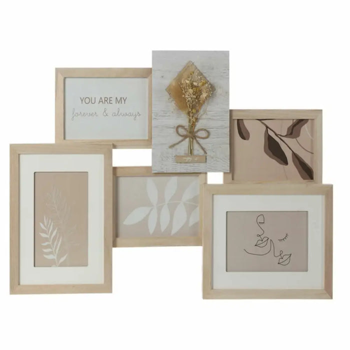 Photo frame DKD Home Decor 54 x 2,4 x 36,7 cm Crystal Natural Shabby Chic - Декорация и Осветление<<<Дом