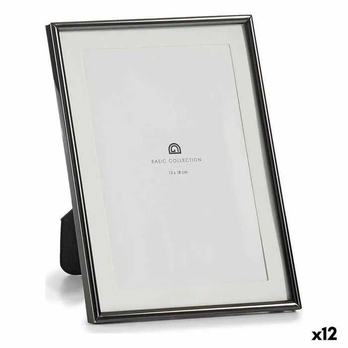 Photo frame Gift Decor Black Crystal Steel (12 Units) - Декорация и Осветление<<<Дом Градина<<<BigBuy&&&Рамки за