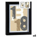 Photo frame Gift Decor Black Glass MDF Wood (6 Units) - Декорация и Осветление<<<Дом Градина<<<BigBuy&&&Рамки за