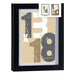 Photo frame Gift Decor Black Glass MDF Wood (6 Units) - Декорация и Осветление<<<Дом Градина<<<BigBuy&&&Рамки за