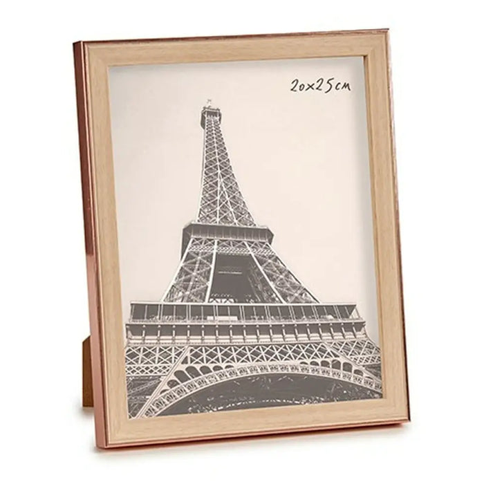 Photo frame Gift Decor Brown Copper Glass polypropylene (6 Units) - Декорация и Осветление<<<Дом