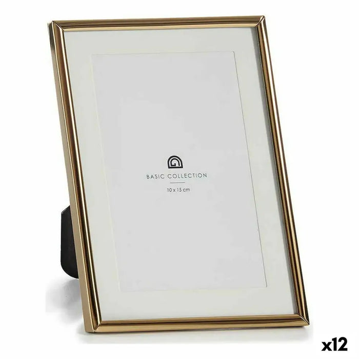 Photo frame Gift Decor Golden Crystal Steel (12 Units) - Декорация и Осветление<<<Дом Градина<<<BigBuy&&&Рамки за