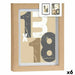 Photo frame Gift Decor Natural Glass MDF Wood (6 Units) - Декорация и Осветление<<<Дом Градина<<<BigBuy&&&Рамки за