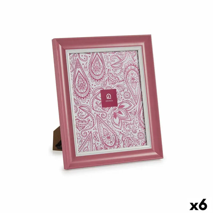 Photo frame Gift Decor Pink Crystal Plastic (6 Units) - Декорация и Осветление<<<Дом Градина<<<BigBuy&&&Рамки за