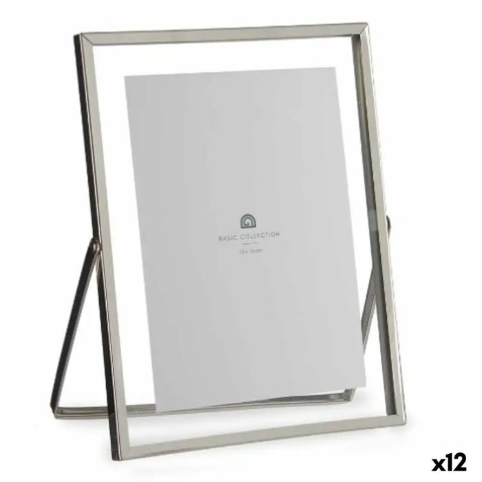 Photo frame Gift Decor Silver Metal Glass Plastic (12 Units) - Декорация и Осветление<<<Дом Градина<<<BigBuy&&&Рамки за