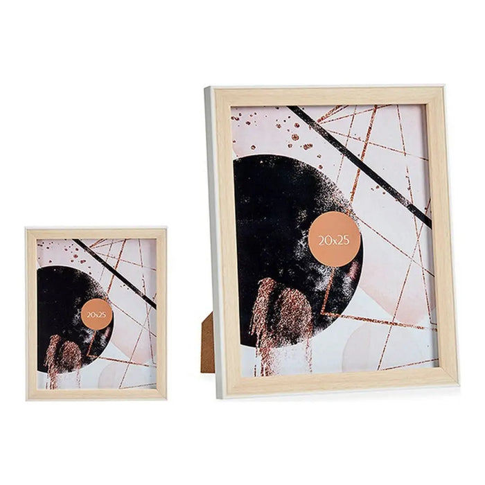 Photo frame Gift Decor White Brown Wood Glass polypropylene Plastic - Декорация и Осветление<<<Дом