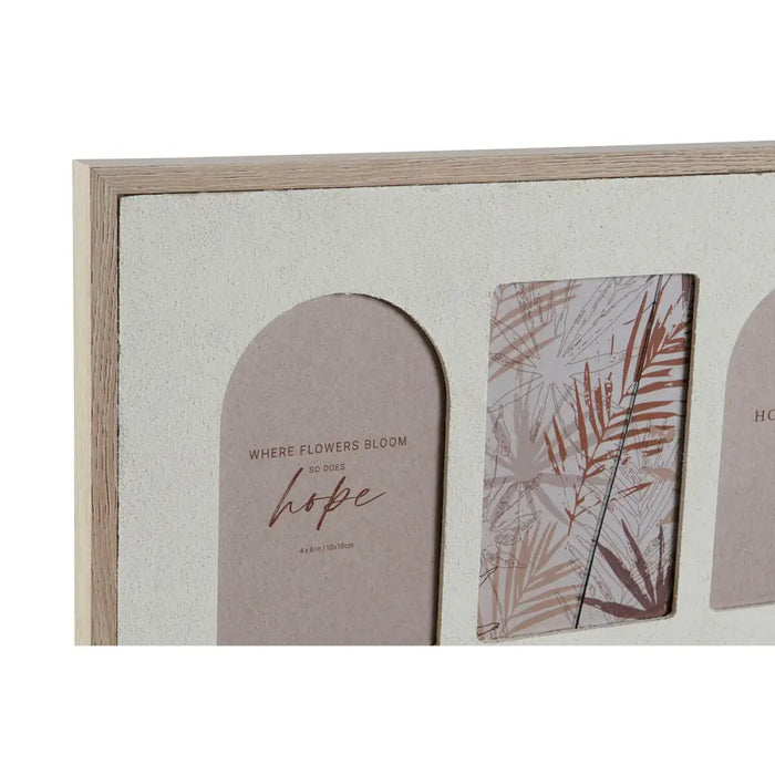 Photo frame Home ESPRIT Beige Crystal MDF Wood Scandinavian 60 X 3 X 34 cm - Декорация и Осветление<<<Дом