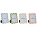 Photo frame Home ESPRIT Blue White Green Pink Crystal ABS Scandinavian (4 Units) - Рамки за снимки<<<Декорация и