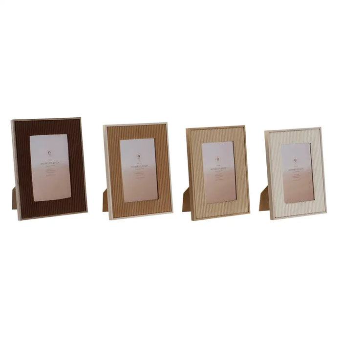 Photo frame Home ESPRIT Brown Beige Velvet Crystal Modern 19 x 2 x 24 cm (4 Units) - Декорация и Осветление<<<Дом
