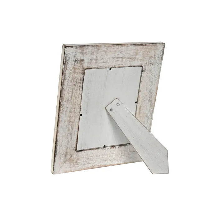Photo frame Home ESPRIT White Natural Crystal Mango wood Flower Indian Man 26,5 x 2 x 31,5 cm - Декорация и