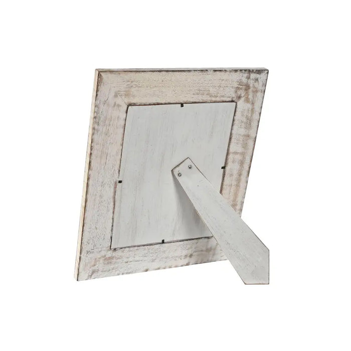 Photo frame Home ESPRIT White Natural Crystal Mango wood Flower Indian Man 31,5 x 2 x 36,5 cm - Декорация и