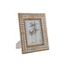 Photo frame Home ESPRIT White Natural Crystal Mango wood Flower Indian Man 31,5 x 2 x 36,5 cm - Декорация и