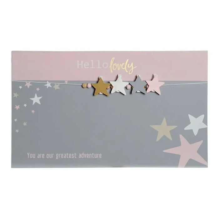 Photo Frame with Clamps DKD Home Decor Hello Lovely MDF Wood Stars 40 x 1 x 24 cm - Декорация и Осветление<<<Дом